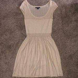 AEO cream sweater dress
